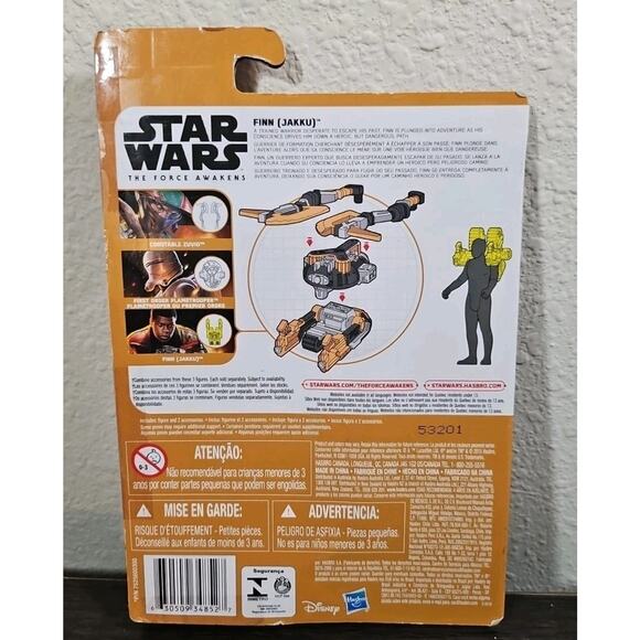 Hasbro Star Wars The Force Awakens FINN JAKKU 3.75" Figure Desert Mission NEW - Picture 3 of 3